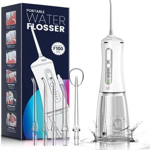 Equivera Waterflosser - Monddouche - Elektrisch Flosapperaat - Water Flosser - Waterflosser Draadloos - Water Flosser Draadloos - Draadloos en Oplaadbaar - Must have voor uw hygiëne!