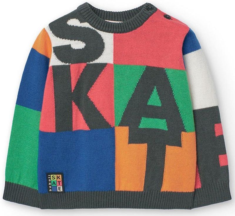 Boboli - Knitwear - Veelkleurig - Trui - 12 Months - Jongens