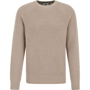 WE Fashion - Grof Gebreide Trui - Beige