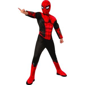 Rubies - Spiderman Kostuum - Spider Man Red And Black Kostuum Jongen - Rood, Zwart - Maat 104 - Carnavalskleding - Verkleedkleding