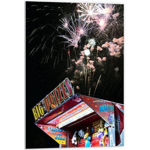 Forex - Vuurwerk bij Kermis  - 60x90cm Foto op Forex