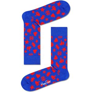 Happy Socks unisex sokken play it blauw