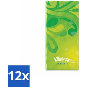 Kleenex – Balsam – Zakdoekjes – 8 stuks per verpakking - Voordeelverpakking - 12 stuks
