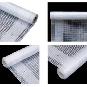 vidaXL Leno dekzeil 260 g/m² 4x4 m wit - Afdekzeil - Afdekzeilen - Zeildoek - Zeildoeken