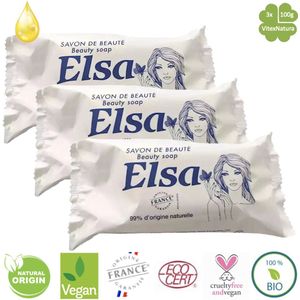 Elsa 3x 100g toiletzeep Savon de Beauty | Glycerine zeep met plantaardige oliën