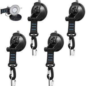 Extra sterke multifunctionele zuignappen set van 4 stuks voor camping, auto, luifels, camper, thuis en werkplaats