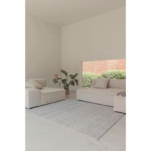 LIGNE PURE Oat – vloerkleed – tapijt – handgeweven – wol – eco – modern – Blauw - 60x120