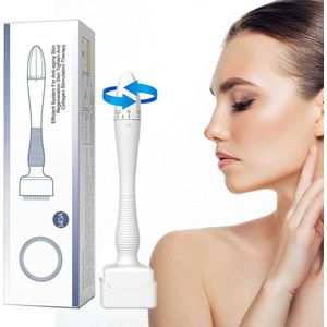 IBETTERTEC - Mikrodermabrasie-apparaat Dermaroller - Instelbare Microneedling Derma Stamp - Met 140 Afzonderlijke Micronaaldjes Instelbaar 0~3.0mm - Professionele Microneedle Dermapen voor Haar - Baardgroei - Gezicht - Lichaam - Beste Dermaroller Alt