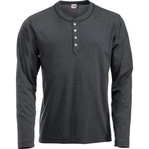 2 Pack Clique Orlando heren T-shirt Antraciet Melange Maat M