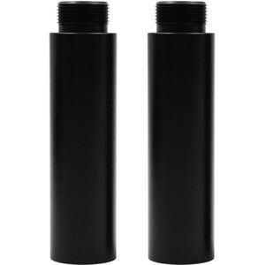 2 Microfoonstandaard Verlengbuis met Metalen Adapter - 3/8 naar 5/8 Inch - Set van 2 Stuks