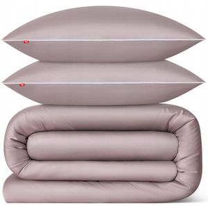 Softimi Katoen Satijn Beddengoed 160x200 cm - Roze