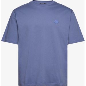 J.lindeberg Men Hale Logo Patch T-shirt Bijou Blue