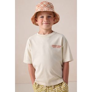 Sissy-Boy - Beige oversized T-shirt met artwork