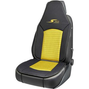 CarComfort Autostoelhoes S-Race - autostoelhoes voor highback/pilootstoelen - autostoelbeschermer voorstoelen geel - 1 stuk