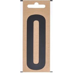 Bootnaam sticker letter O zwart 10 cm