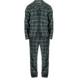 Björn Borg - core flannel giftbox pyjamaset lang check groen