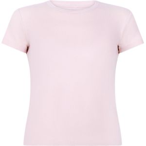 Hunkemöller - Pyjama Top - Korte Mouwen - Rib - Roze