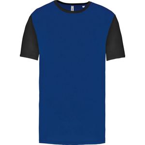 Tweekleurig herenshirt jersey met korte mouwen 'Proact' Royal Blue/Black - XL