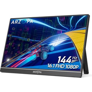 Arzopa G1 Game - Portable Gaming Monitor - Ingebouwde Kickstand - 144hz - 16.1 inch