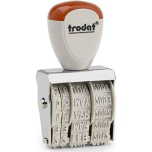 Trodat - Datumstempel CLASSIC 1020 - 35 x 5 mm - Zilver