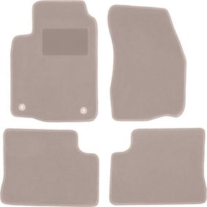 Beige velours matten voor: Mitsubishi Colt V / CJO hatchback (1996-2003)
