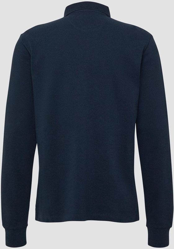 s.Oliver - Shirt - Navy - Lange Mouw - Polokraag