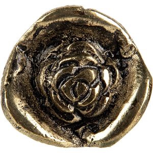 Clayre & Eef Deurknop Bloem Ø 3x3 cm Goudkleurig Metaal