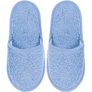 Badslippers Badstof Uni Pure met Zool Lila Mar Maat 43 - 1 Paar