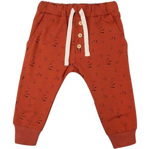 Little Indians Pants Fireworks Picante - Joggingbroek - Rood/Zwart - Unisex - Maat: 6 jaar