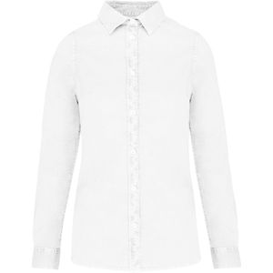 Native Spirit Ecologisch verwassen damesoverhemd NS503 - Washed White - L