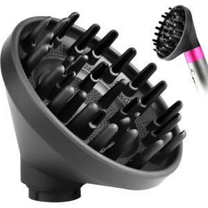 Geschikt voor Opzetstuk geschikt voor Dyson Haarstyler - Haardroger Föhn Diffuser, Universeel Stereotype Haar Hoofd - Geschikt voor Airwrap Styler HS05 HS03 HS01-converter - Zwart