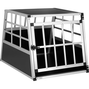 Cadoca Honden Transportbox M – Aluminium – 70x54x51cm Afsluitbaar