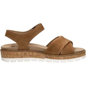 SUB55 Comfort Collection Mia 01 Sandalen Plat - cognac - Maat 42