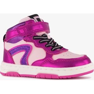 Blue Box hoge meisjes sneakers metallic fuchsia roze - Maat 26