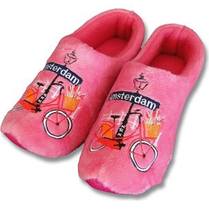 Klomppantoffels Roze met fiets maat 45 - 47