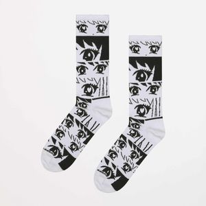 Happy Socks - Anime Stripes Sneaker - Sokken - White - Unisex