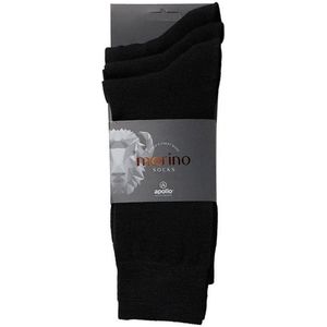Apollo - Sokken - Zwart - 3-Pack - Wol