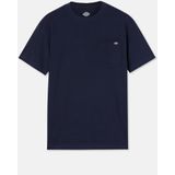 Dickies - Casual T-shirt - Navy Blauw - Korte Mouwen - Met Zak