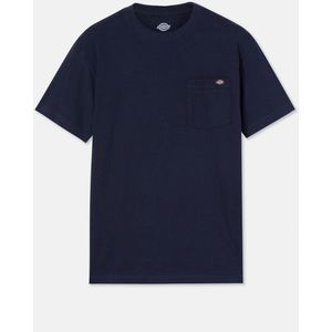 Dickies - Casual T-shirt - Navy Blauw - Korte Mouwen - Met Zak