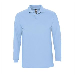 SOL'S Long Sleeve Polo Winter II L549 - sky blue - M