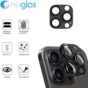 NuGlas Camera Lens Protector iPhone 16 Pro/Pro Max - Tempered Glass