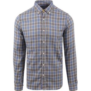 NZA Overhemd Waitati Blauw - Maat S - Heren - Overhemden Casual