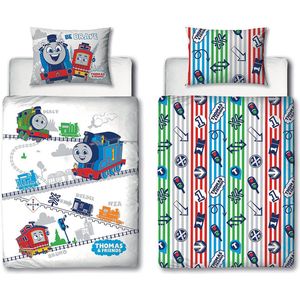 Thomas de Trein - Peuterbed / Juniorbed - Dekbedovertrek - 120 x 15 cm. - Dekbed