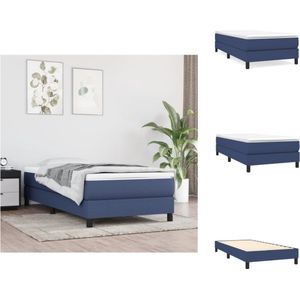 vidaXL Boxspringframe - Blauw - 203 x 100 x 25 cm - Stabiel en Duurzaam - Bed