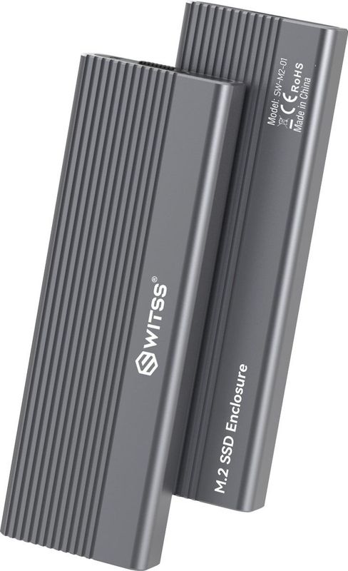 Switss - M.2 SSD Behuizing - USB-C 10Gbps - Ondersteuning 2TB - NVMe PCI-E & SATA NGFF