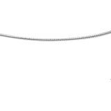 The Jewelry Collection Ketting Omega Rond 1,25 mm - Zilver