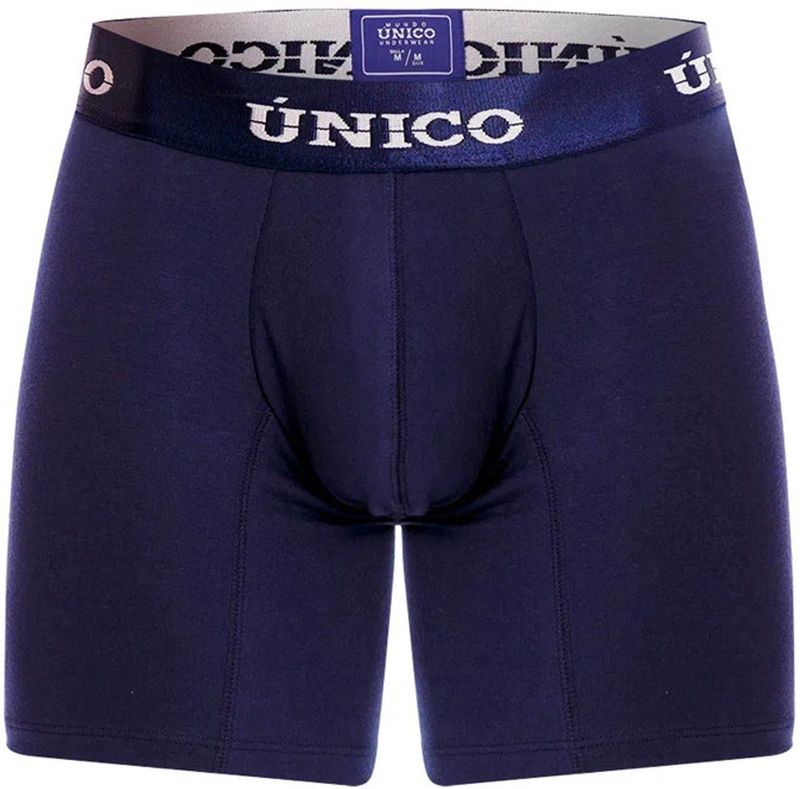 Mundo Unico boxershort long Microfiber blauw