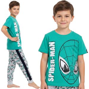 MARVEL Spider-Man KATOENEN pyjama voor jongens, pyjama met lange broek VOOR FAN