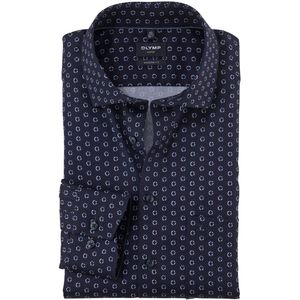 Olymp Luxor Modern Fit Overhemd - Donkerblauw - Maat 39