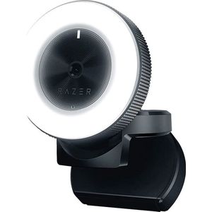 Razer Kiyo - Desktopcamera voor streaming met in sterkte verstelbare ringlamp voor HD-video streaming (Ondersteunt Open Broadcaster Software en Xsplit, Snelle en nauwkeurige autofocus)